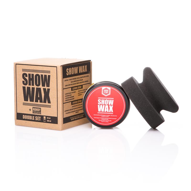 GOOD STUFF SHOW WAX 100ML + HANDY WAX APPLICATOR GOOD STUFF SHOW WAX 100ml z aplikatorem zestaw